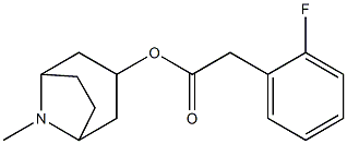 2-Fluorobenzeneacetic acid 8-methyl-8-azabicyclo[3.2.1]octan-3-yl ester 구조식 이미지