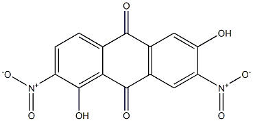 1,6-Dihydroxy-2,7-dinitroanthraquinone Structure