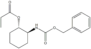 (1S,2S)-2-(Benzyloxycarbonylamino)cyclohexanol propionate 구조식 이미지