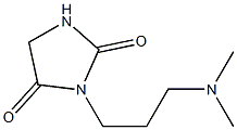 3-[3-(Dimethylamino)propyl]imidazolidine-2,4-dione 구조식 이미지