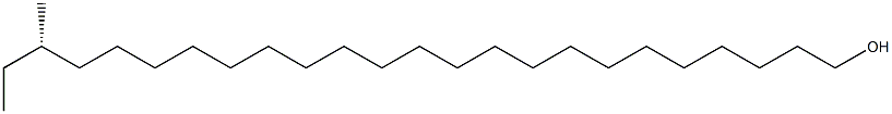 [S,(+)]-22-Methyl-1-tetracosanol Structure