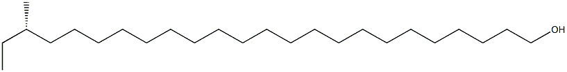 [S,(+)]-22-Methyl-1-tetracosanol 구조식 이미지