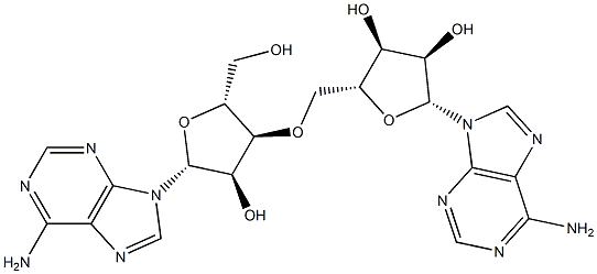 3'-O-(5'-Adenosyl)adenosine 구조식 이미지
