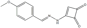 3-[2-(4-Methoxybenzylidene)hydrazino]-3-cyclobutene-1,2-dione 구조식 이미지