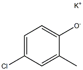 Potassium 4-chloro-2-methylphenolate 구조식 이미지