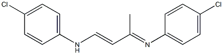 1-(4-Chlorophenylamino)-3-(4-chlorophenylimino)-1-butene 구조식 이미지