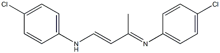 1-(4-Chlorophenylamino)-3-(4-chlorophenylimino)-1-butene Structure