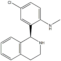 4-Chloro-N-methyl-2-[(S)-1,2,3,4-tetrahydroisoquinolin-1-yl]benzenamine 구조식 이미지