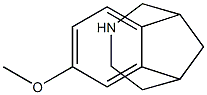 8-Methoxy-1,2,3,4,5,6-hexahydro-1,6-methano-3-benzazocine 구조식 이미지