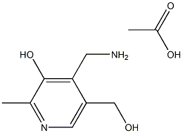 Pyridoxamine acetate 구조식 이미지