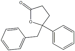 4-Benzyl-4-phenyl-4-hydroxybutanoic acid 1,4-lactone 구조식 이미지