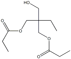 Dipropionic acid 2-ethyl-2-(hydroxymethyl)-1,3-propanediyl ester Structure