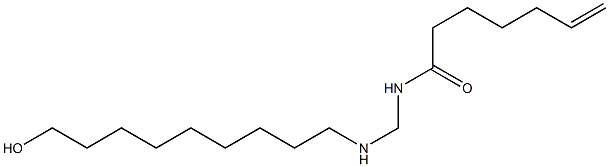 N-[[(9-Hydroxynonyl)amino]methyl]-6-heptenamide 구조식 이미지