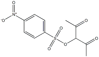 3-[(4-Nitrophenyl)sulfonyloxy]-2,4-pentanedione 구조식 이미지