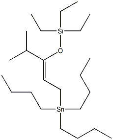 4-Methyl-1-tributylstannyl-3-triethylsilyloxy-2-pentene Structure