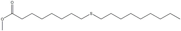 9-Thiastearic acid methyl ester 구조식 이미지