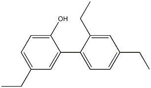 4-Ethyl-2-(2,4-diethylphenyl)phenol 구조식 이미지