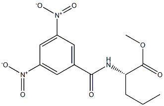 (2S)-2-[(3,5-Dinitrobenzoyl)amino]pentanoic acid methyl ester Structure