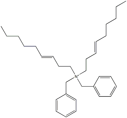 Di(3-nonenyl)dibenzylaminium Structure