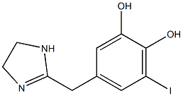 2-(5-Iodo-3,4-dihydroxybenzyl)-2-imidazoline 구조식 이미지