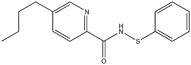 5-Butyl-N-(phenylthio)-2-pyridinecarboxamide 구조식 이미지