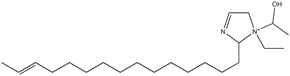 1-Ethyl-1-(1-hydroxyethyl)-2-(13-pentadecenyl)-3-imidazoline-1-ium 구조식 이미지