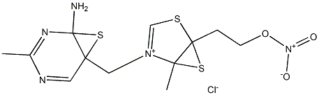 Thiamin disulfide nitrate 구조식 이미지