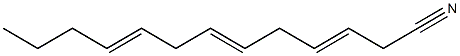 3,6,9-Tridecatrienenitrile Structure