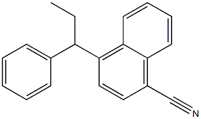4-(1-Phenylpropyl)-1-naphthalenecarbonitrile 구조식 이미지