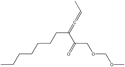 1-(Methoxymethoxy)-3-heptyl-3,4-hexadien-2-one Structure