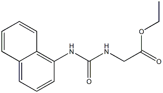 3-[(Ethoxycarbonyl)methyl]-1-(1-naphtyl)urea 구조식 이미지