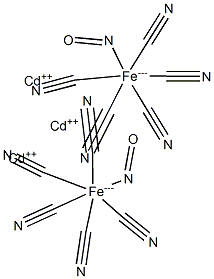 Cadmium pentacyanonitrosylferrate(III) Structure