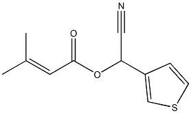 3-Methyl-2-butenoic acid cyano(3-thienyl)methyl ester Structure