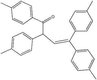 1,2,4,4-Tetrakis(4-methylphenyl)-3-buten-1-one 구조식 이미지