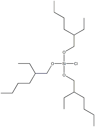 Chlorotris(2-ethylhexyloxy)silane Structure