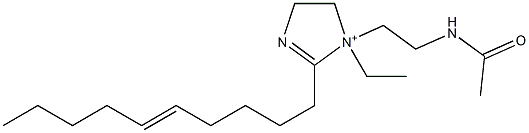 1-[2-(Acetylamino)ethyl]-2-(5-decenyl)-1-ethyl-2-imidazoline-1-ium 구조식 이미지