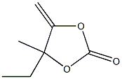 4-Ethyl-4-methyl-5-methylene-1,3-dioxolane-2-one 구조식 이미지