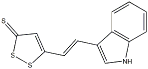 5-[2-(1H-Indol-3-yl)ethenyl]-3H-1,2-dithiol-3-thione 구조식 이미지