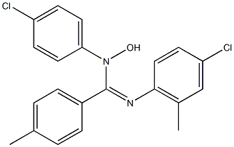 N-Hydroxy-N-(4-chlorophenyl)-N'-(4-chloro-6-methylphenyl)-4-methylbenzamidine 구조식 이미지