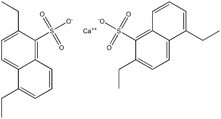 Bis(2,5-diethyl-1-naphthalenesulfonic acid)calcium salt Structure