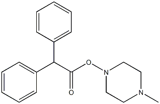4-(Diphenylacetoxy)-1-methylpiperazine 구조식 이미지