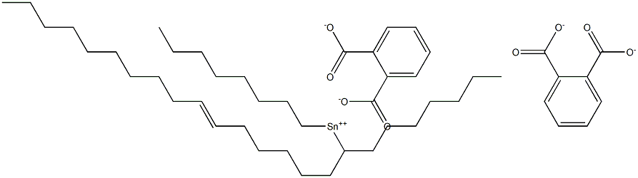 Bis[phthalic acid 1-(6-hexadecenyl)]dioctyltin(IV) salt Structure