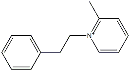 2-Methyl-1-(2-phenylethyl)pyridinium Structure