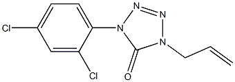 1-(2,4-Dichlorophenyl)-4-(2-propenyl)-1H-tetrazol-5(4H)-one 구조식 이미지