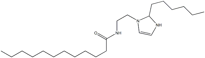 1-(2-Lauroylaminoethyl)-2-hexyl-4-imidazoline 구조식 이미지