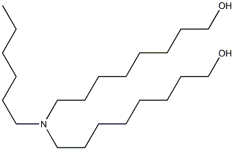 8,8'-(Hexylimino)bis(1-octanol) 구조식 이미지