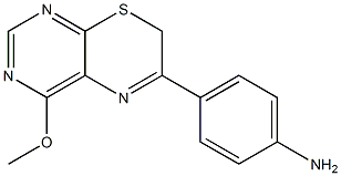 4-(4-Methoxy-7H-pyrimido[4,5-b][1,4]thiazin-6-yl)aniline 구조식 이미지