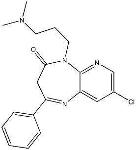 8-Chloro-2-phenyl-5-[3-(dimethylamino)propyl]-3H-pyrido[2,3-b][1,4]diazepin-4(5H)-one Structure