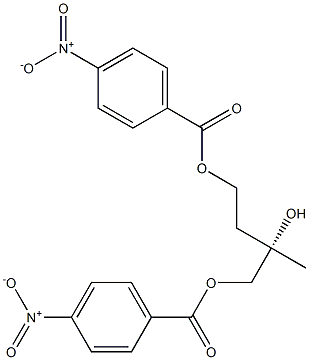 [S,(+)]-2-Methyl-1,2,4-butanetriol 1,4-bis(p-nitrobenzoate) 구조식 이미지