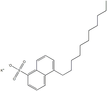 5-Undecyl-1-naphthalenesulfonic acid potassium salt 구조식 이미지